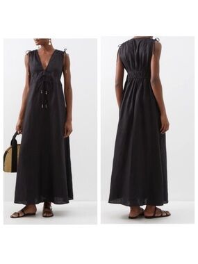 Staud Linen Kendra Maxi Dress